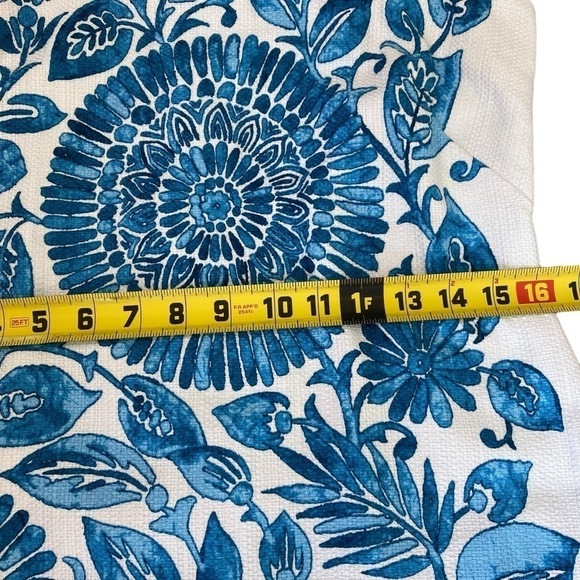 Just…Taylor Summer Sheath Dress Medallion Floral Leaf Print Textured Cotton Sz 4 - Picture 12 of 16